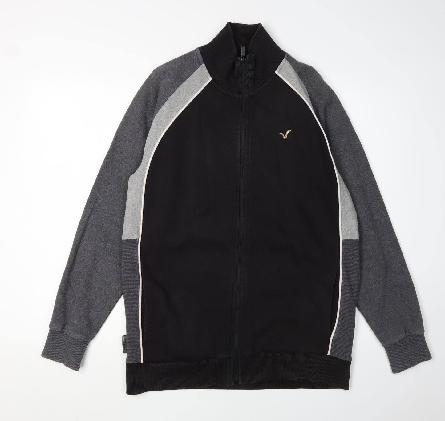 VOI JEANS CO. Men's Black Full Zip Sweatshirt L