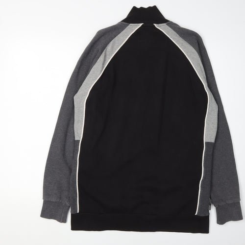 VOI JEANS CO. Men's Black Full Zip Sweatshirt L