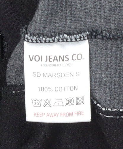 VOI JEANS CO. Men's Black Full Zip Sweatshirt L