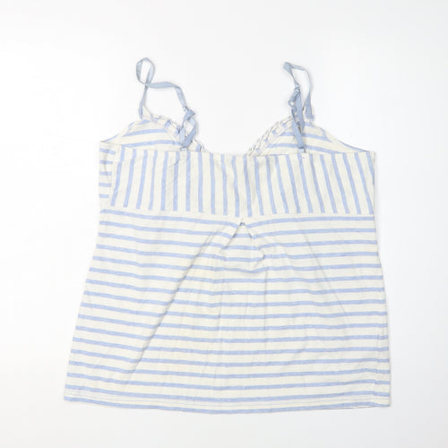 Long Tall Sally Women's Striped Tank, Size M, V-Neck