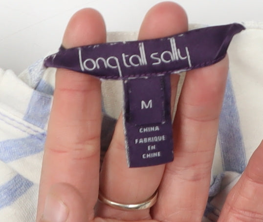 Long Tall Sally Women's Striped Tank, Size M, V-Neck