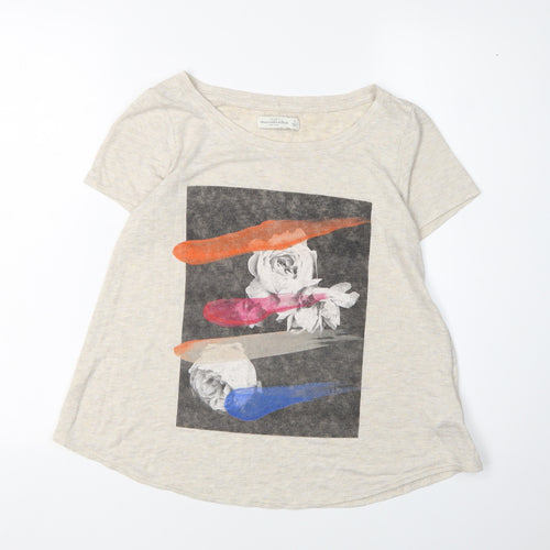 Abercrombie & Fitch Women's Beige T-Shirt S Casual