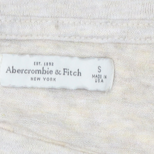 Abercrombie & Fitch Women's Beige T-Shirt S Casual