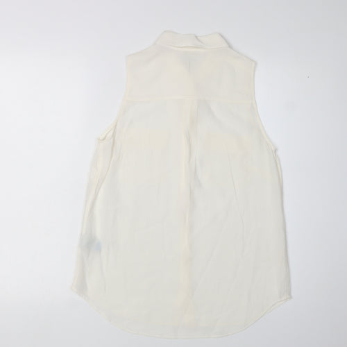 Boden Women’s Ivory Silk Sleeveless Blouse, Size 10