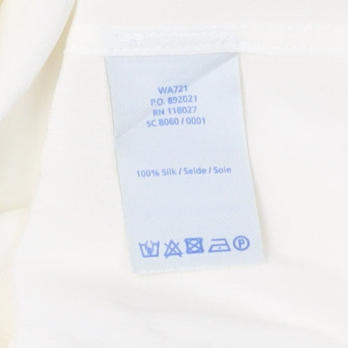 Boden Women’s Ivory Silk Sleeveless Blouse, Size 10