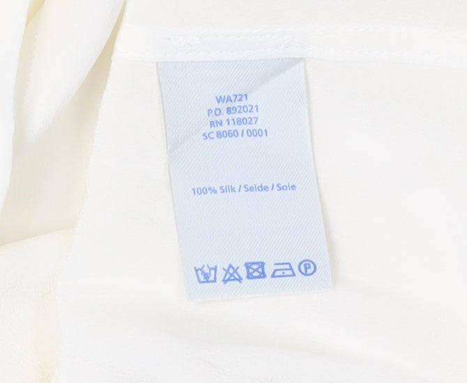 Boden Women’s Ivory Silk Sleeveless Blouse, Size 10