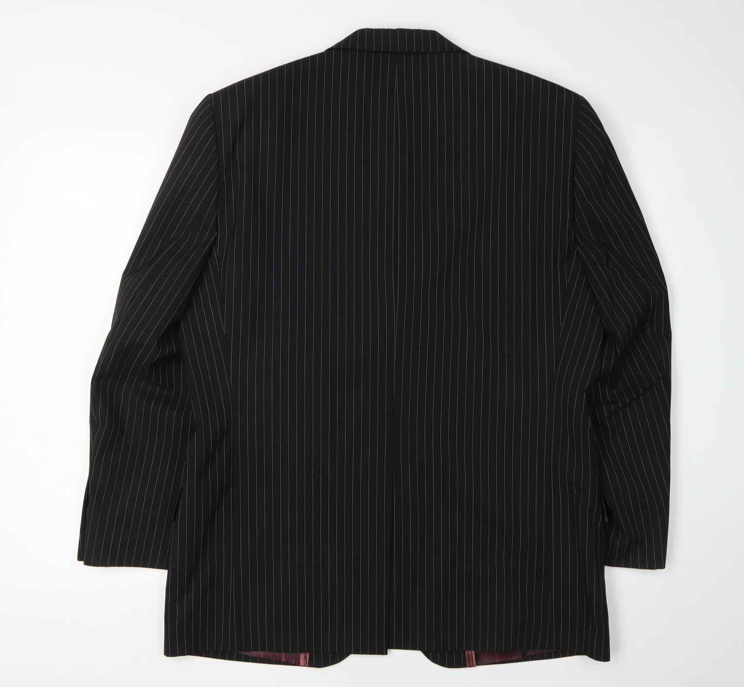 Daniel Hechter Men's Black Pinstripe Blazer 40 Short