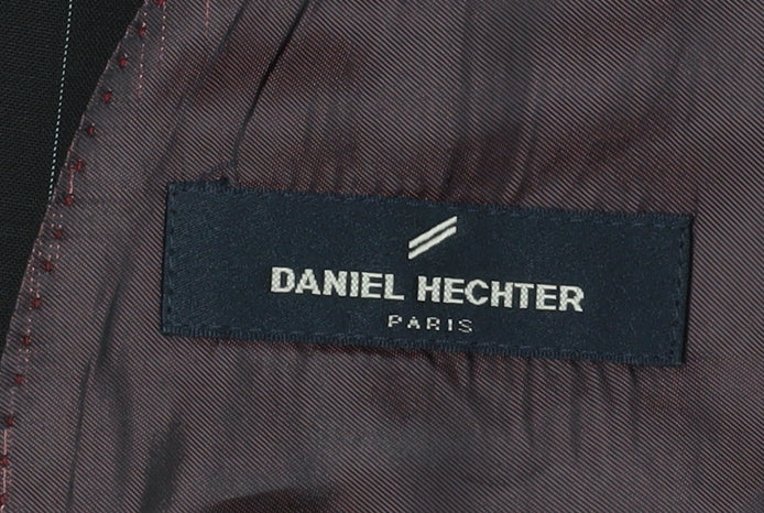 Daniel Hechter Men's Black Pinstripe Blazer 40 Short