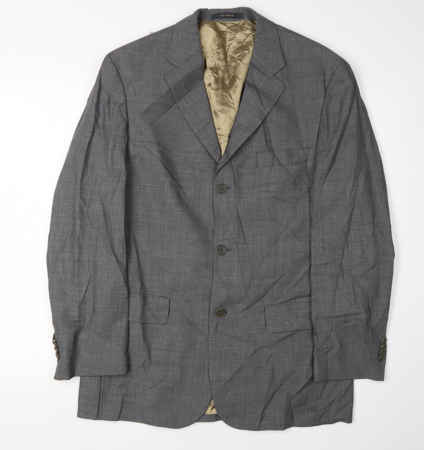 Ted Baker Men’s Grey Wool Cashmere Blazer 38R