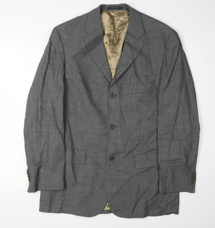 Ted Baker Men’s Grey Wool Cashmere Blazer 38R