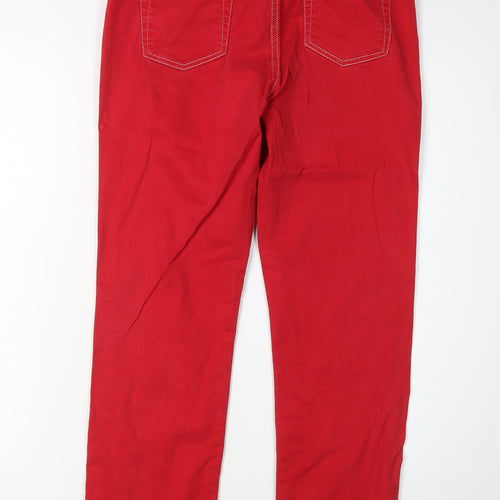 Boden Women's Red Straight Leg Jeans Size 10