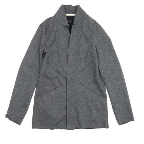 Topshop Women's Grey Mid-Length Jacket, Size 8