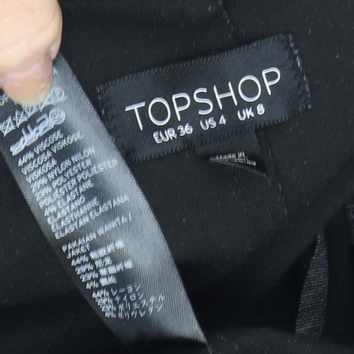 Topshop Women's Grey Mid-Length Jacket, Size 8