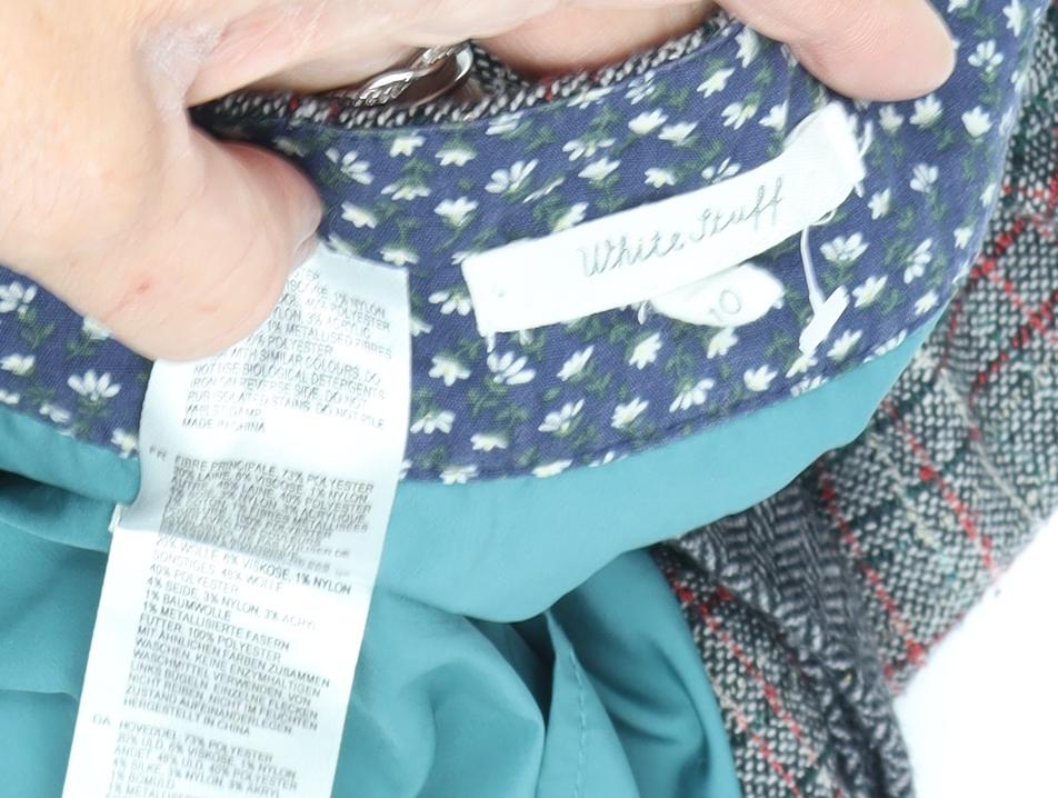 White Stuff Women's Multicoloured Tweed Skirt Size 10