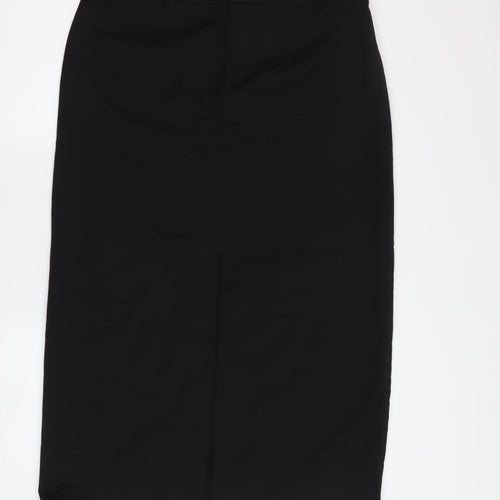 H&M Women's Black Midi Pencil Skirt Size 14