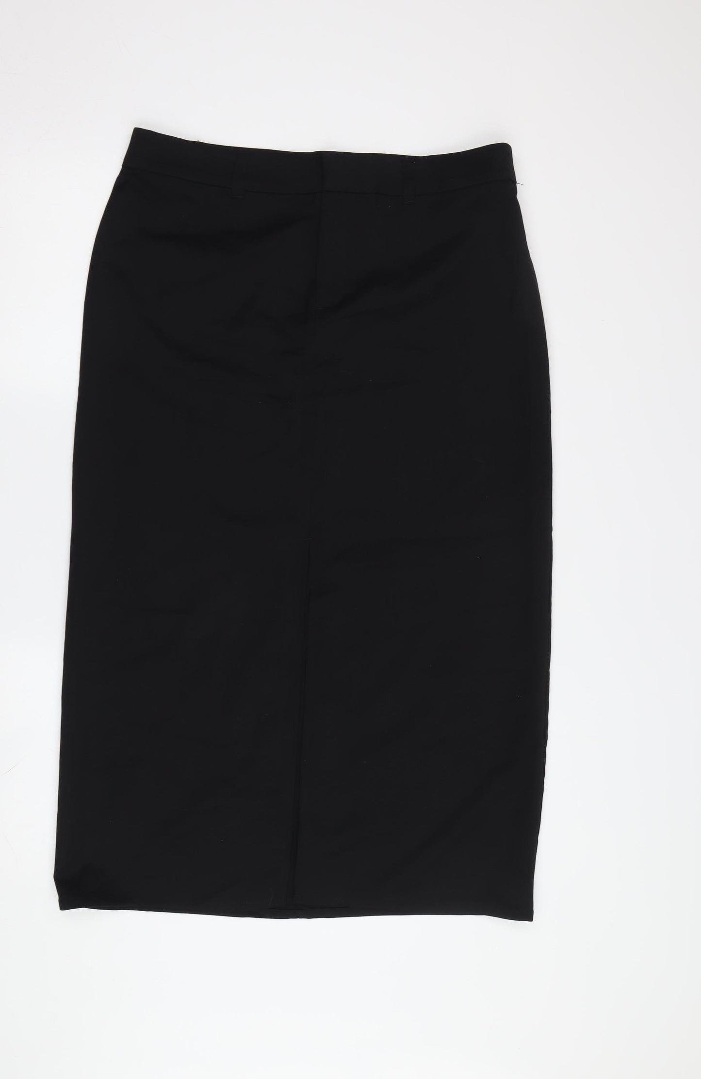 H&M Women's Black Midi Pencil Skirt Size 14