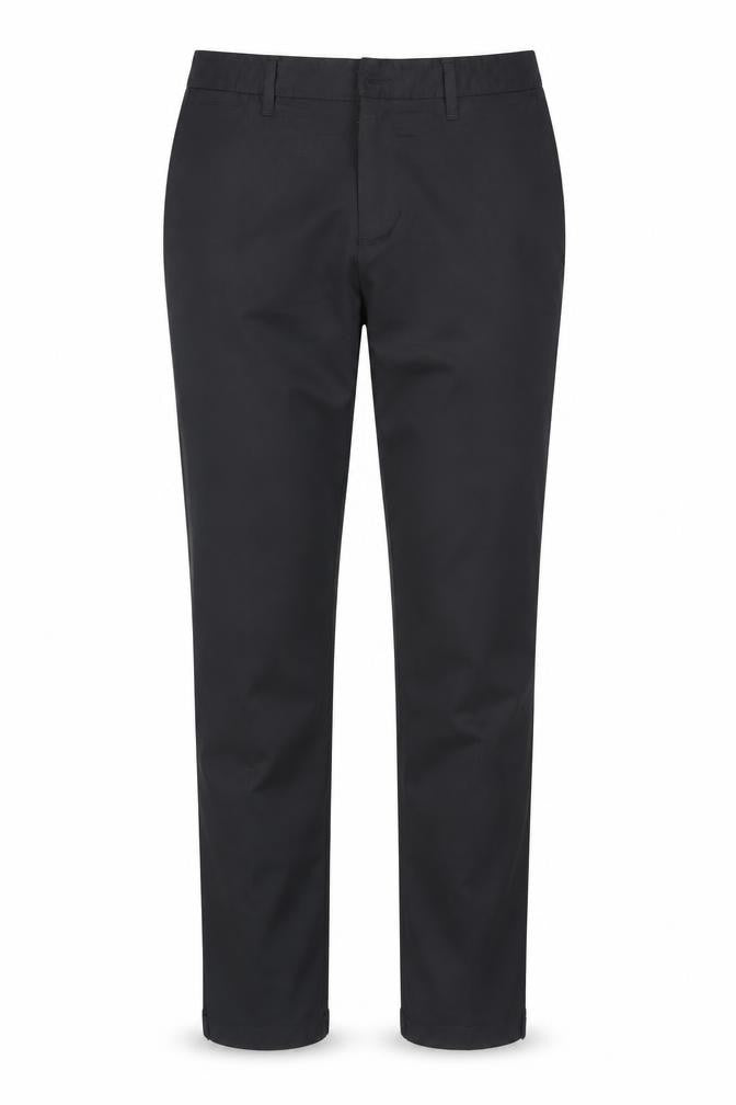 Front view of Slazenger unisex black track pants s
