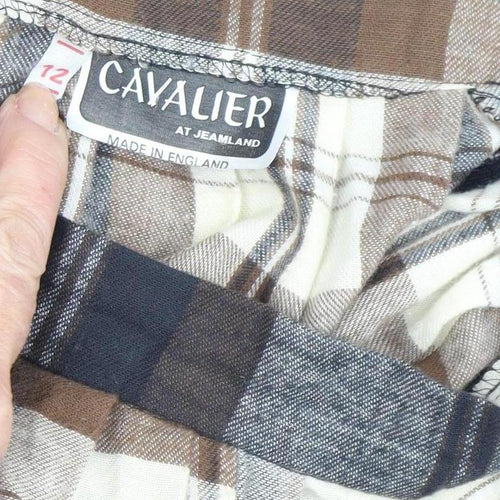 Cavalier Women's Plaid Midi Skirt - Size 12