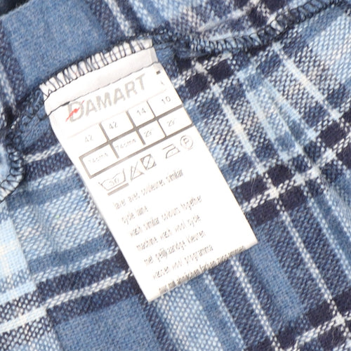 Damart Women's Blue Plaid Pleated Skirt Size 14