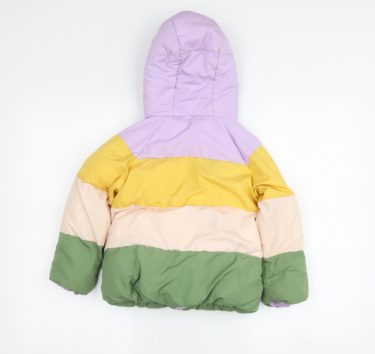 Marks and Spencer Girls Multicoloured Puffer Jacket 3-4 Years