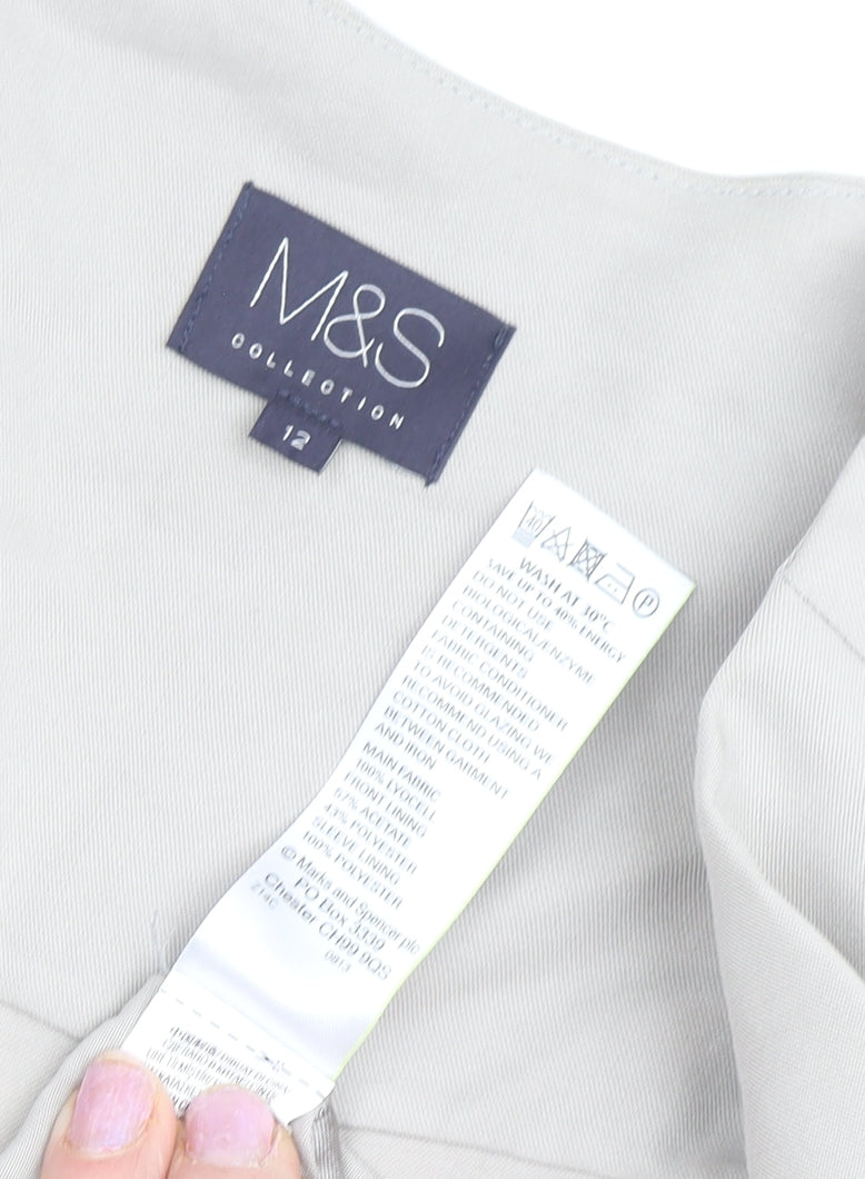 Marks and Spencer Women's Beige Blazer Size 12