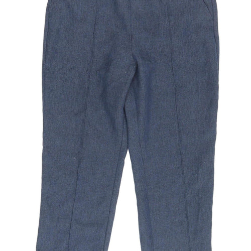 Honor Millburn Women's Blue Cropped Trousers, Size 14, Casual