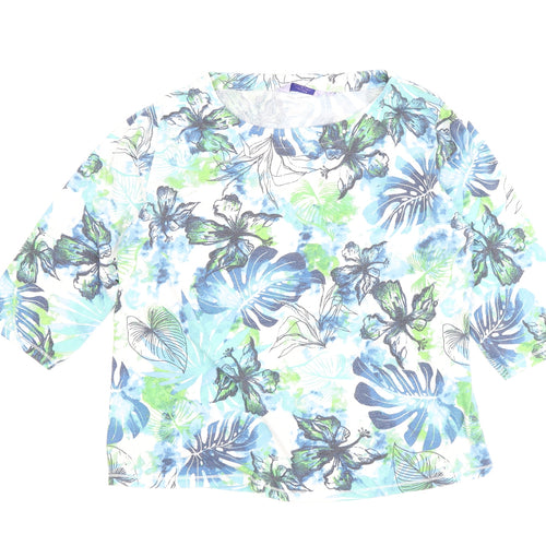 Honor Millburn Women's Floral Multicoloured Top M