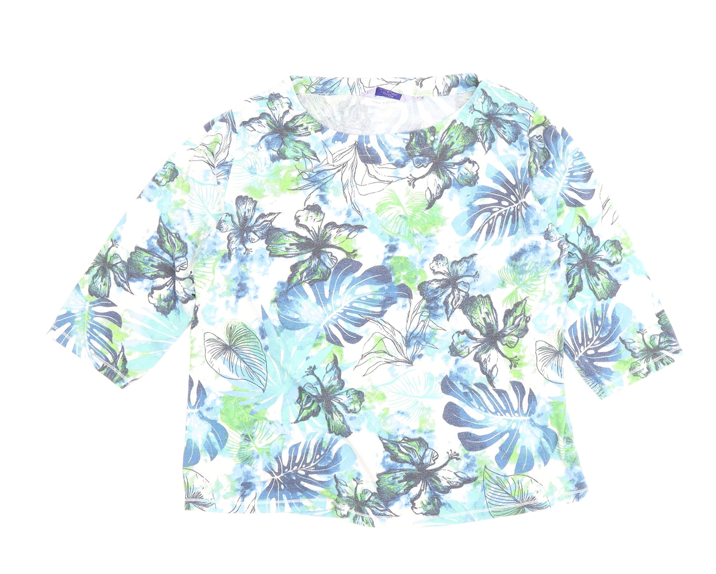 Honor Millburn Women's Floral Multicoloured Top M