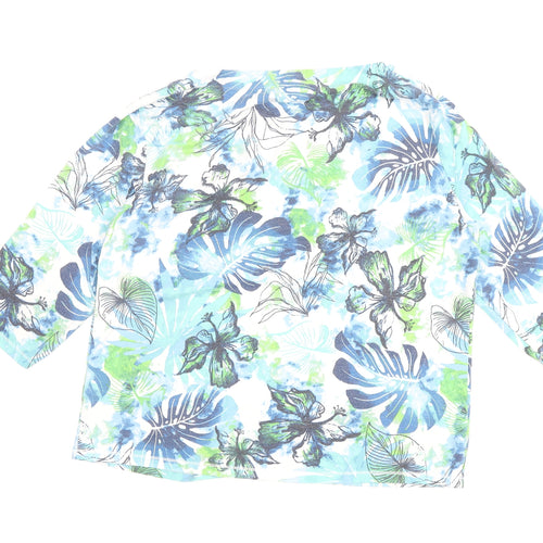 Honor Millburn Women's Floral Multicoloured Top M