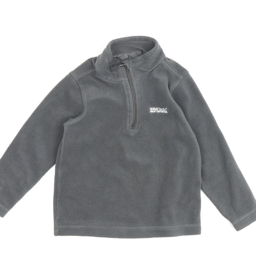 Regatta Boys Grey Fleece 1/2 Zip Sweatshirt, Size 6 Years
