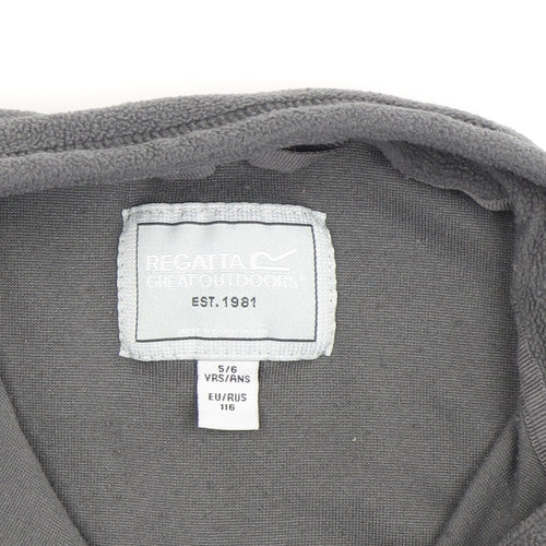 Regatta Boys Grey Fleece 1/2 Zip Sweatshirt, Size 6 Years