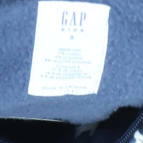 GAP Boys Blue Camouflage Full Zip Hoodie, Size S