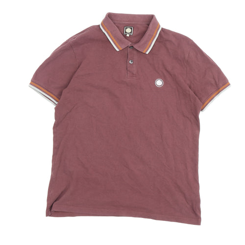 Gongshow Men's Red Polo Shirt M Collared Casual