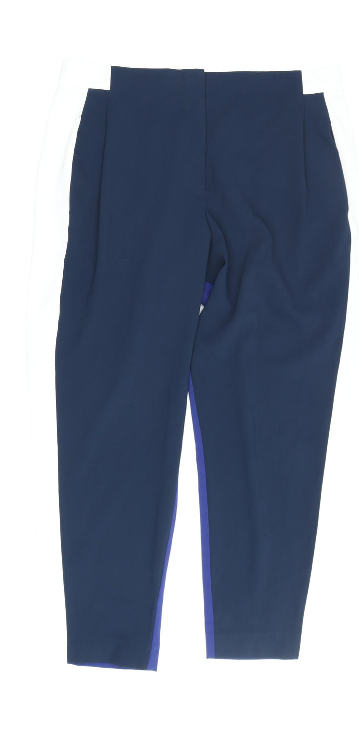 French Connection Women's Blue Cropped Trousers Size 10