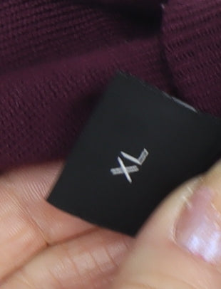 Hugo Boss Men's Purple XL Wool Pullover Jumper