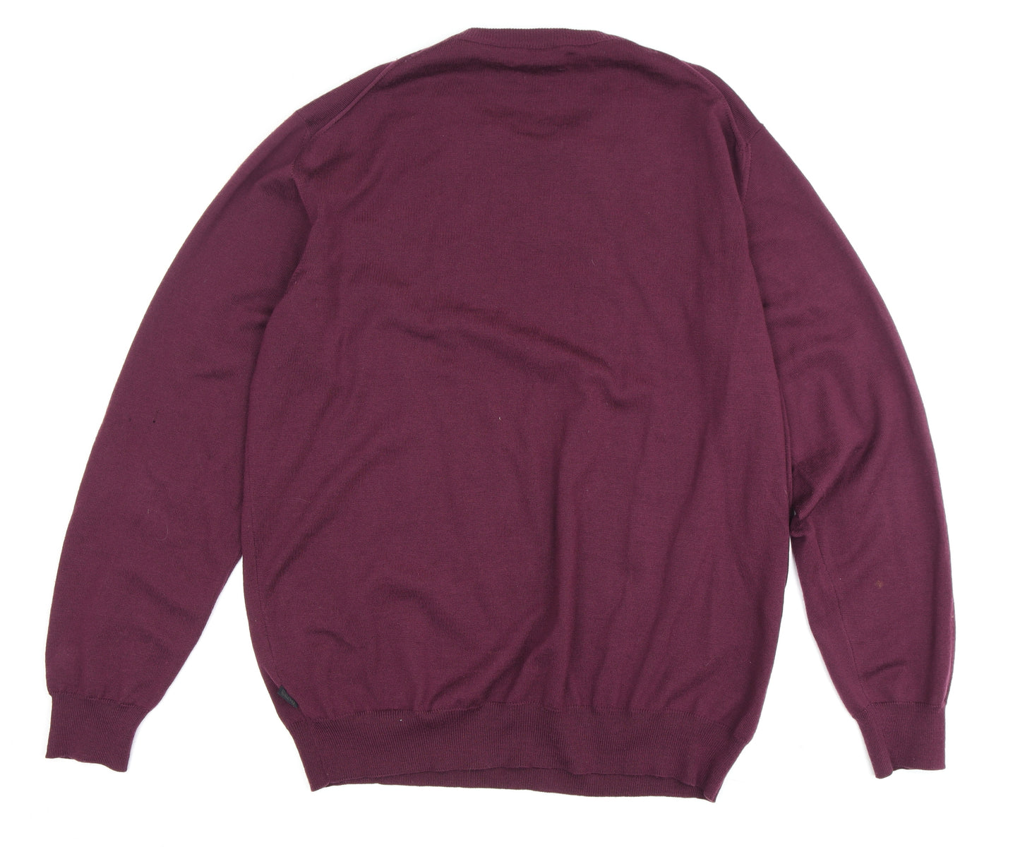 Hugo Boss Men's Red Wool Pullover Jumper, M