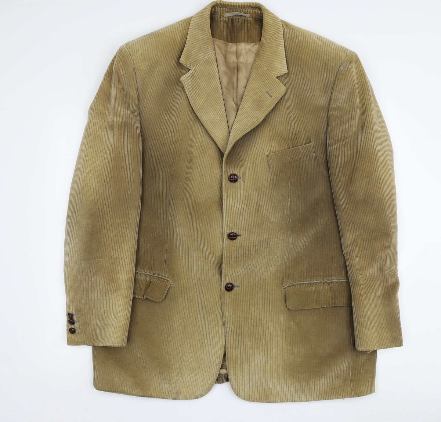 Wolsey Men's Beige Corduroy Blazer, Size 46
