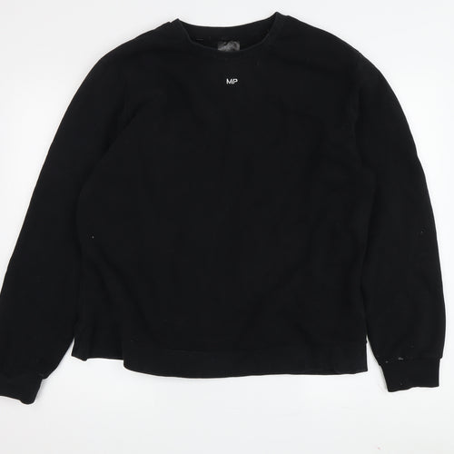 MP Men's Black Pullover Sweatshirt Logo Fleece XL