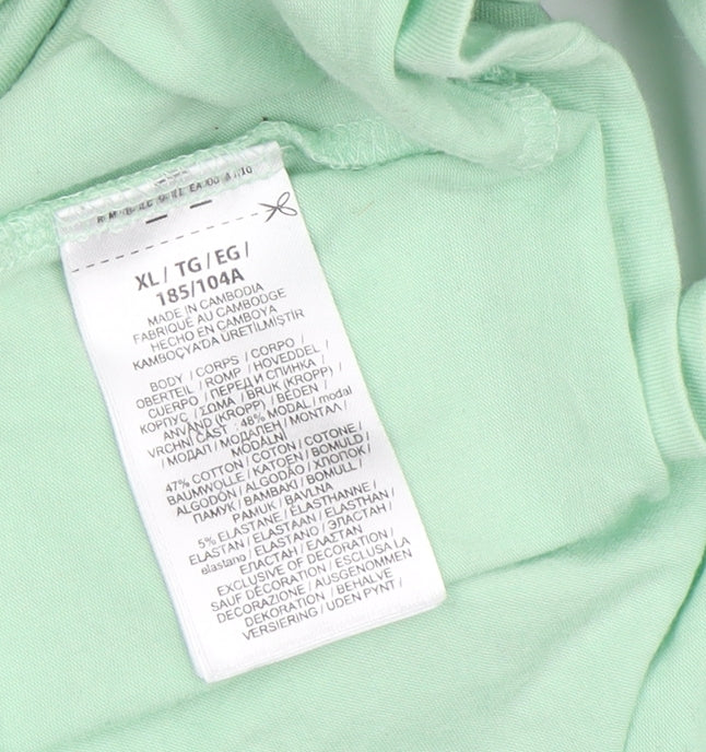 Polo Ralph Lauren Men's Green XL Solid T-Shirt