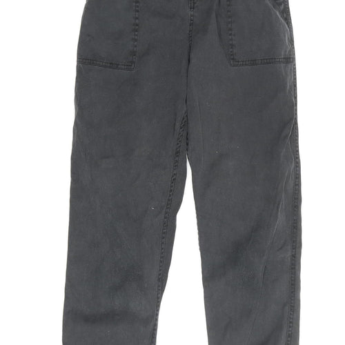 Topshop Women's Black Cropped Trousers Size 34