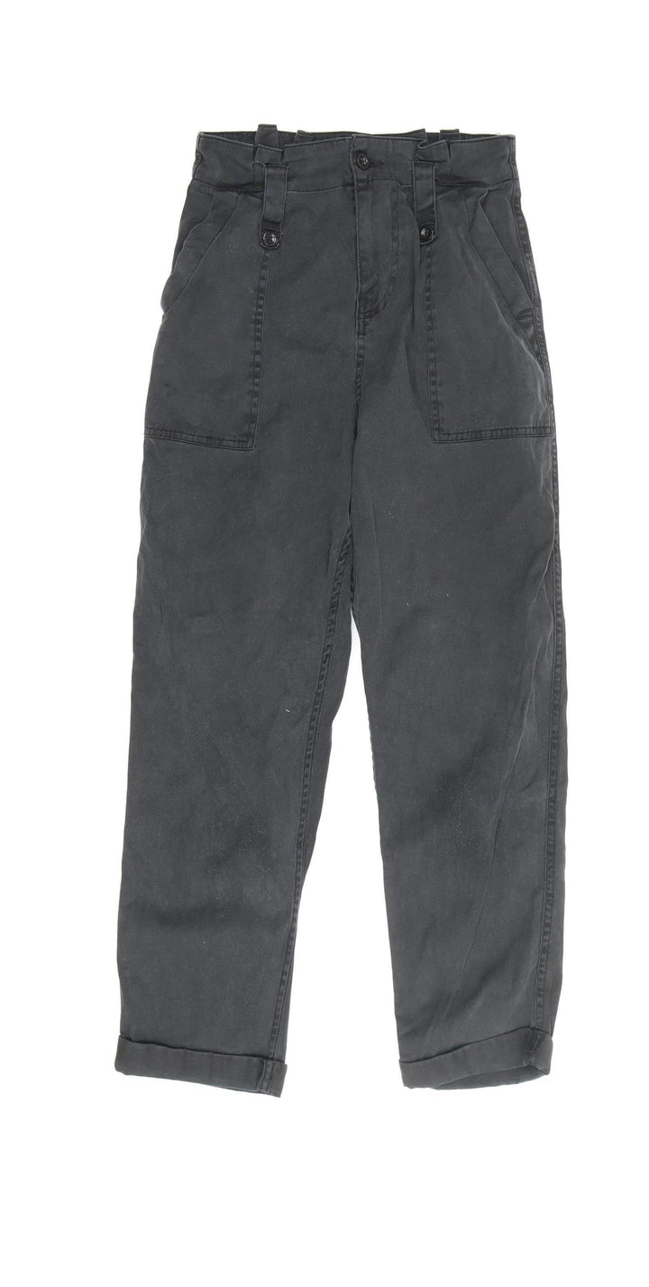 Topshop Women's Black Cropped Trousers Size 34