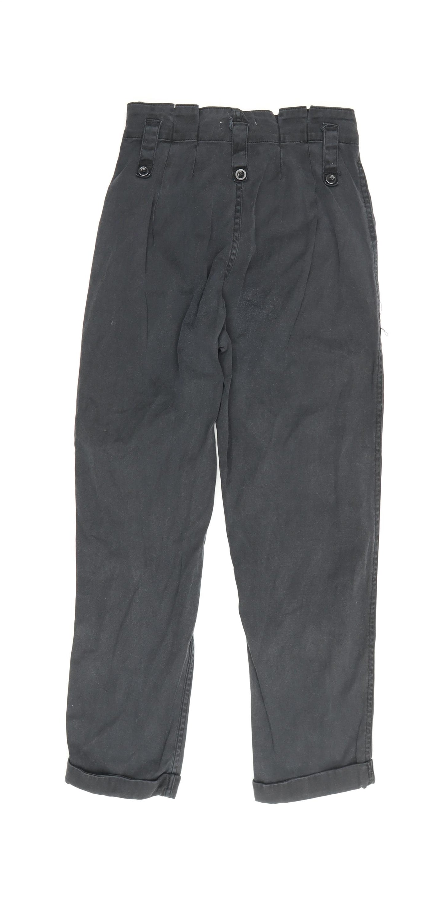 Topshop Women's Black Cropped Trousers Size 34