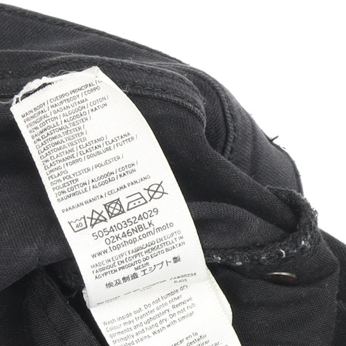 Topshop Women's Black Skinny Jeans Size 12 Stretch