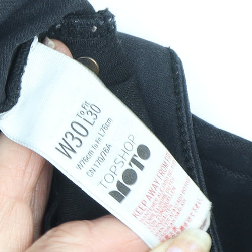 Topshop Women's Black Skinny Jeans Size 12 Stretch