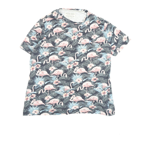 Racing Green Men's Multicoloured Flamingo T-Shirt M