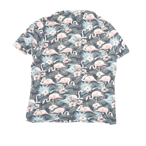 Racing Green Men's Multicoloured Flamingo T-Shirt M