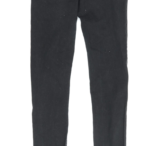 ZE ENZO Men's Black Skinny Distressed Jeans 32R