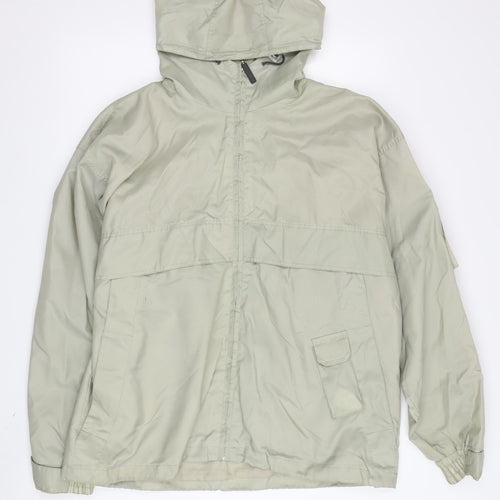 Roberto Donelli Men's Beige Hooded Windbreaker Jacket L