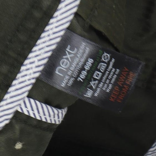 Next Men's Green Chino Trousers 32 Straight Fit