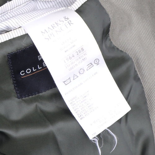 Marks and Spencer Men's Green Blazer 42R Formal